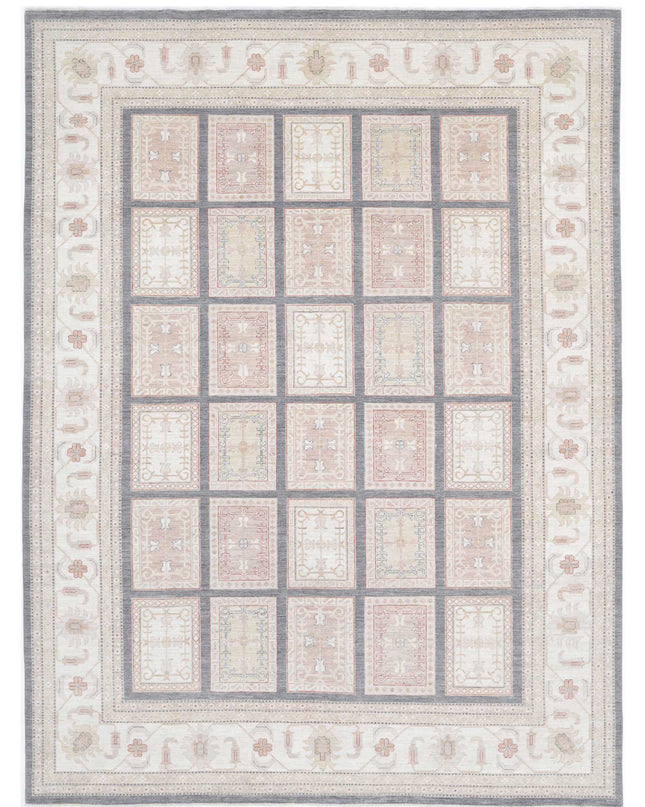 Serenity 9' 10" X 12' 10" Hand Knotted Wool Rug 9' 10" X 12' 10" (300 X 391) / Grey / Wool