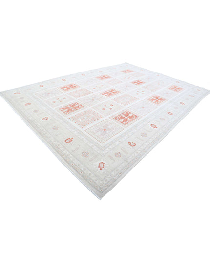 Serenity 9' 8" X 13' 8" Hand Knotted Wool Rug 9' 8" X 13' 8" (295 X 417) / Ivory / Wool