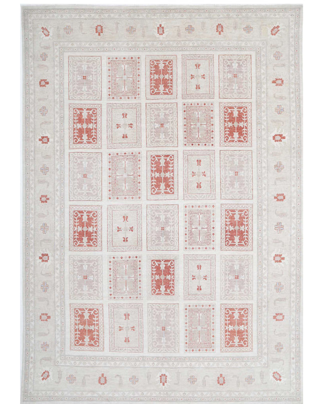 Serenity 9' 8" X 13' 8" Hand Knotted Wool Rug 9' 8" X 13' 8" (295 X 417) / Ivory / Wool