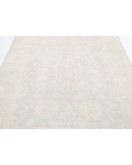 Serenity 6' 0" X 8' 11" Hand Knotted Wool Rug 6' 0" X 8' 11" (183 X 272) / Grey / Wool