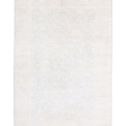 Serenity 6' 0" X 8' 11" Hand Knotted Wool Rug 6' 0" X 8' 11" (183 X 272) / Grey / Wool