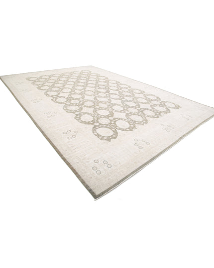 Serenity 12' 3" X 17' 8" Hand Knotted Wool Rug 12' 3" X 17' 8" (373 X 539) / Brown / Wool