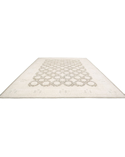 Serenity 12' 3" X 17' 8" Hand Knotted Wool Rug 12' 3" X 17' 8" (373 X 539) / Brown / Wool