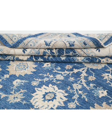 Serenity 9' 9" X 21' 1" Hand Knotted Wool Rug 9' 9" X 21' 1" (297 X 643) / Blue / Wool