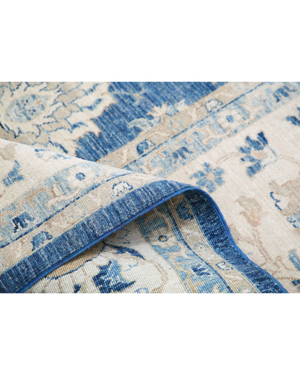 Serenity 9' 9" X 21' 1" Hand Knotted Wool Rug 9' 9" X 21' 1" (297 X 643) / Blue / Wool