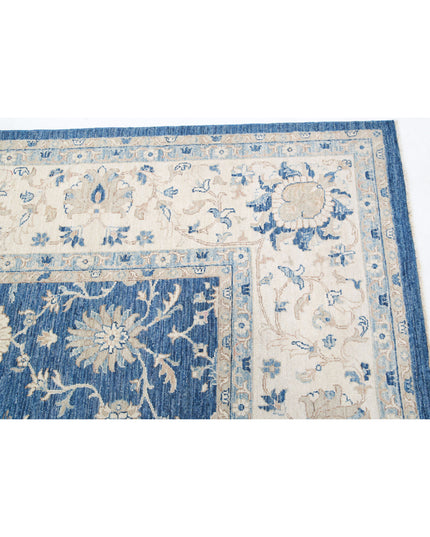 Serenity 9' 9" X 21' 1" Hand Knotted Wool Rug 9' 9" X 21' 1" (297 X 643) / Blue / Wool