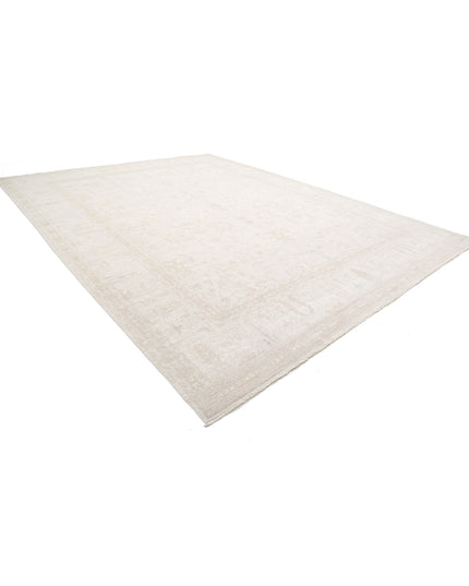 Serenity 13' 5" X 17' 7" Hand Knotted Wool Rug 13' 5" X 17' 7" (409 X 536) / Ivory / Wool