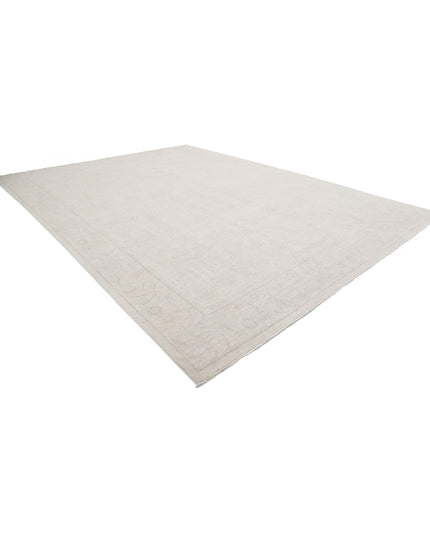 Serenity 12' 10" X 17' 2" Hand Knotted Wool Rug 12' 10" X 17' 2" (391 X 523) / Grey / Wool