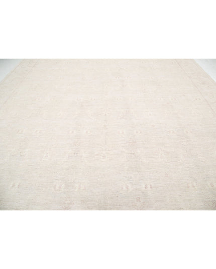 Serenity 12' 10" X 17' 2" Hand Knotted Wool Rug 12' 10" X 17' 2" (391 X 523) / Grey / Wool