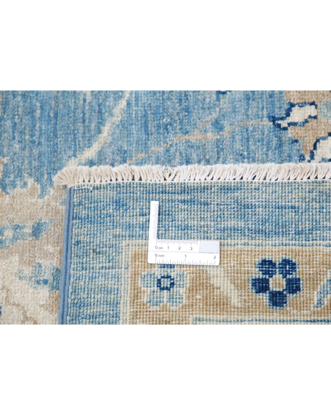 Serenity 13' 3" X 21' 9" Hand Knotted Wool Rug 13' 3" X 21' 9" (404 X 663) / Blue / Wool