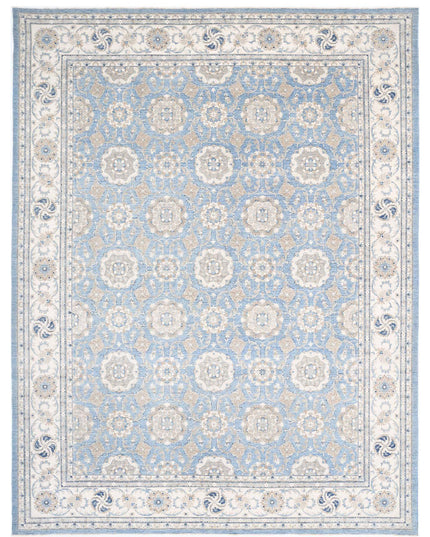 Serenity 13' 2" X 16' 10" Hand Knotted Wool Rug 13' 2" X 16' 10" (401 X 513) / Blue / Wool