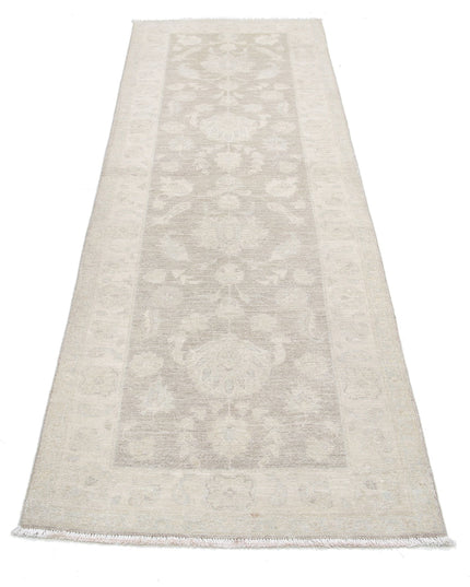 Serenity 2' 8" X 8' 4" Hand Knotted Wool Rug 2' 8" X 8' 4" (81 X 254) / Grey / Wool