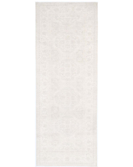 Serenity 5' 2" X 15' 0" Hand Knotted Wool Rug 5' 2" X 15' 0" (158 X 457) / Ivory / Wool