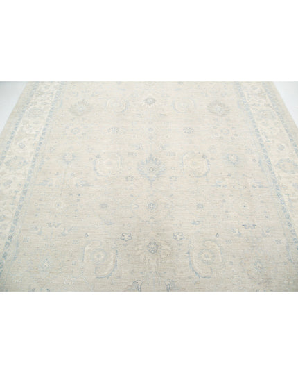 Serenity 8' 1" X 9' 8" Hand Knotted Wool Rug 8' 1" X 9' 8" (246 X 295) / Ivory / Wool