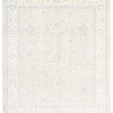 Serenity 8' 1" X 9' 8" Hand Knotted Wool Rug 8' 1" X 9' 8" (246 X 295) / Ivory / Wool