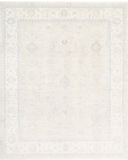Serenity 8' 1" X 9' 8" Hand Knotted Wool Rug 8' 1" X 9' 8" (246 X 295) / Ivory / Wool