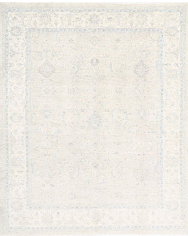 Serenity 8' 1" X 9' 8" Hand Knotted Wool Rug 8' 1" X 9' 8" (246 X 295) / Ivory / Wool