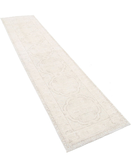 Serenity 2' 4" X 10' 2" Hand Knotted Wool Rug 2' 4" X 10' 2" (71 X 310) / Ivory / Wool