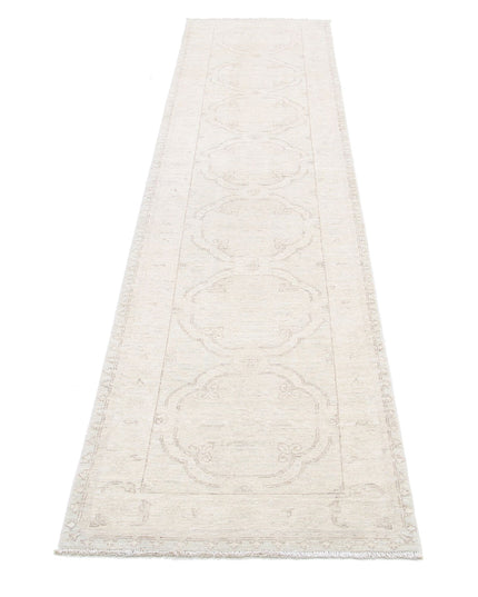 Serenity 2' 4" X 10' 2" Hand Knotted Wool Rug 2' 4" X 10' 2" (71 X 310) / Ivory / Wool