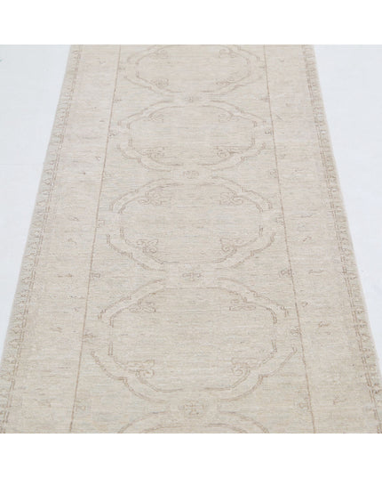 Serenity 2' 4" X 10' 2" Hand Knotted Wool Rug 2' 4" X 10' 2" (71 X 310) / Ivory / Wool