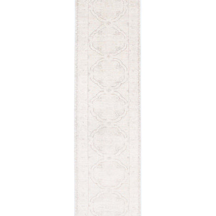 Serenity 2' 4" X 10' 2" Hand Knotted Wool Rug 2' 4" X 10' 2" (71 X 310) / Ivory / Wool