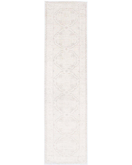 Serenity 2' 4" X 10' 2" Hand Knotted Wool Rug 2' 4" X 10' 2" (71 X 310) / Ivory / Wool