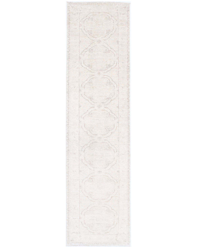 Serenity 2' 4" X 10' 2" Hand Knotted Wool Rug 2' 4" X 10' 2" (71 X 310) / Ivory / Wool