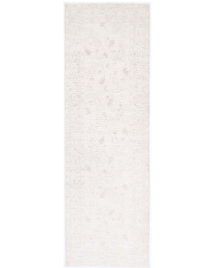 Serenity 2' 9" X 9' 3" Hand Knotted Wool Rug 2' 9" X 9' 3" (84 X 282) / Ivory / Wool