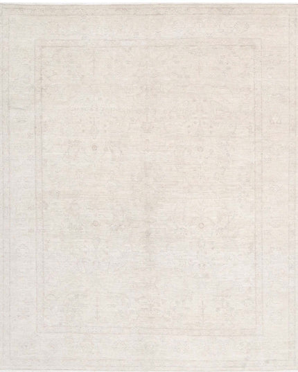 Serenity 7' 10" X 9' 9" Hand Knotted Wool Rug 7' 10" X 9' 9" (239 X 297) / Ivory / Wool