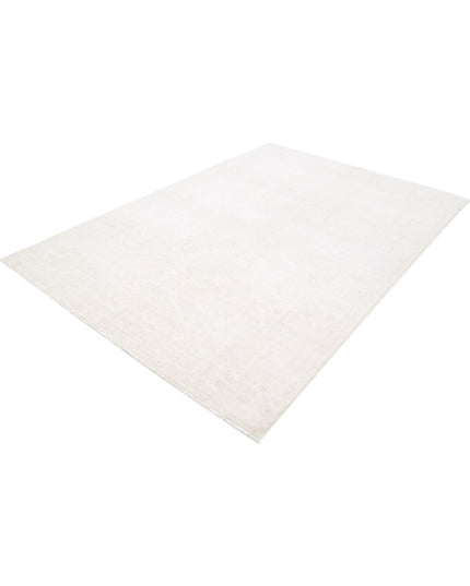 Serenity 6' 2" X 8' 9" Hand Knotted Wool Rug 6' 2" X 8' 9" (188 X 267) / Ivory / Wool