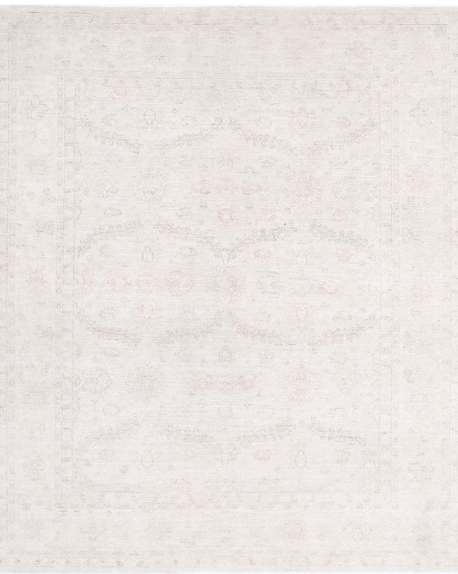 Serenity 8' 1" X 9' 5" Hand Knotted Wool Rug 8' 1" X 9' 5" (246 X 287) / Ivory / Wool