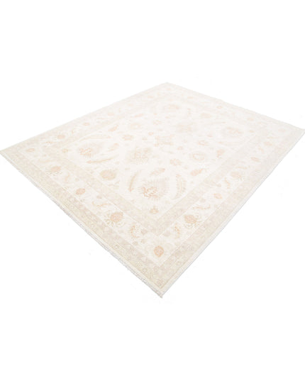 Serenity 6' 6" X 7' 9" Hand Knotted Wool Rug 6' 6" X 7' 9" (198 X 236) / Ivory / Wool