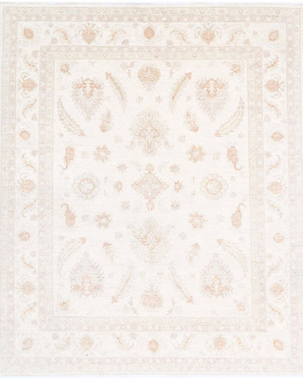 Serenity 6' 6" X 7' 9" Hand Knotted Wool Rug 6' 6" X 7' 9" (198 X 236) / Ivory / Wool