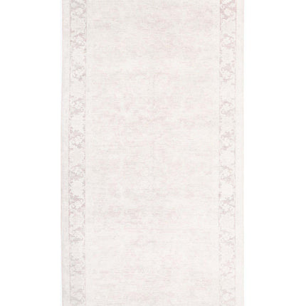 Serenity 5' 0" X 10' 2" Hand Knotted Wool Rug 5' 0" X 10' 2" (152 X 310) / Ivory / Wool