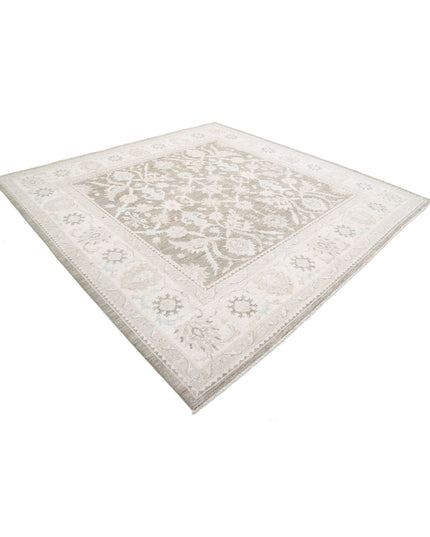 Serenity 9' 6" X 9' 8" Hand Knotted Wool Rug 9' 6" X 9' 8" (290 X 295) / Taupe / Wool