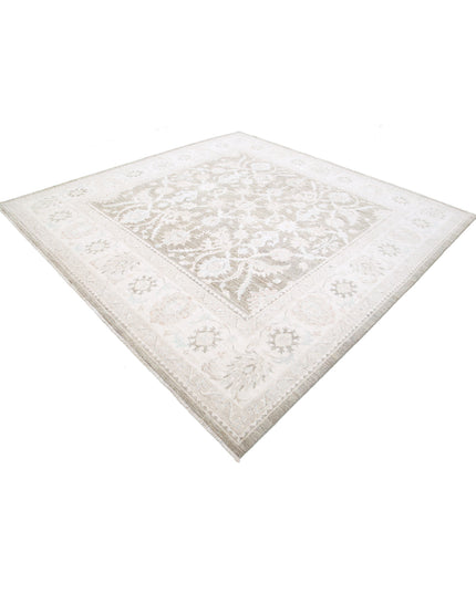 Serenity 9' 6" X 9' 8" Hand Knotted Wool Rug 9' 6" X 9' 8" (290 X 295) / Taupe / Wool