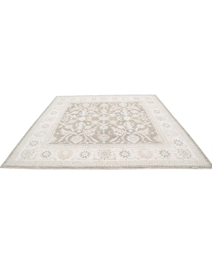 Serenity 9' 6" X 9' 8" Hand Knotted Wool Rug 9' 6" X 9' 8" (290 X 295) / Taupe / Wool