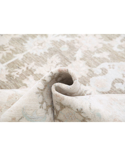 Serenity 9' 6" X 9' 8" Hand Knotted Wool Rug 9' 6" X 9' 8" (290 X 295) / Taupe / Wool