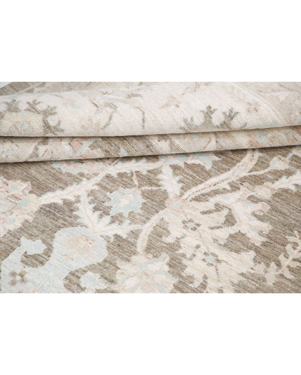 Serenity 9' 6" X 9' 8" Hand Knotted Wool Rug 9' 6" X 9' 8" (290 X 295) / Taupe / Wool