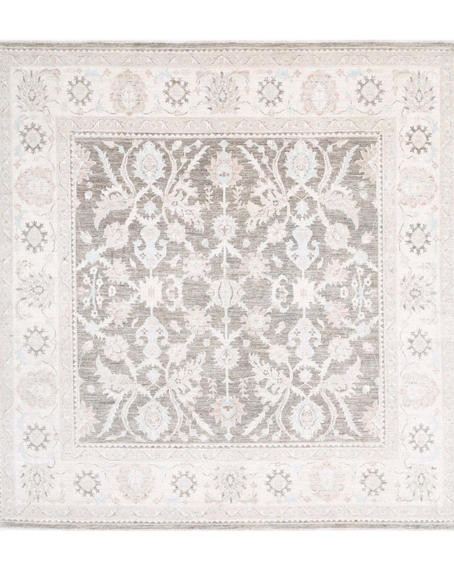 Serenity 9' 6" X 9' 8" Hand Knotted Wool Rug 9' 6" X 9' 8" (290 X 295) / Taupe / Wool