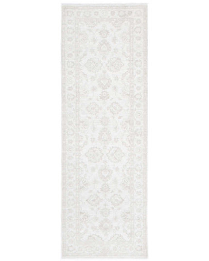 Serenity 2' 7" X 8' 2" Hand Knotted Wool Rug 2' 7" X 8' 2" (79 X 249) / Ivory / Wool