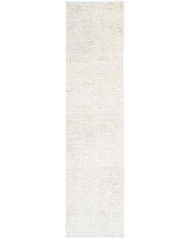 Serenity 2' 9" X 12' 2" Hand Knotted Wool Rug 2' 9" X 12' 2" (84 X 371) / Ivory / Wool