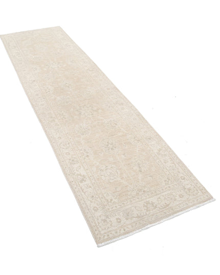 Serenity 2' 6" X 9' 1" Hand Knotted Wool Rug 2' 6" X 9' 1" (76 X 277) / Ivory / Wool