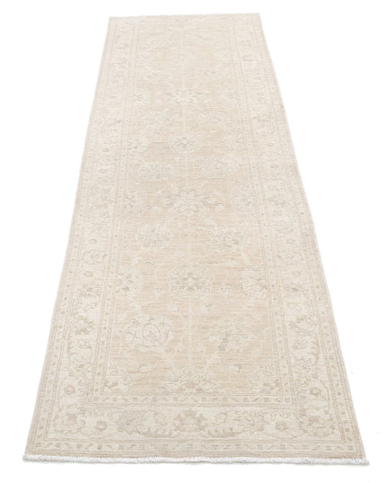 Serenity 2' 6" X 9' 1" Hand Knotted Wool Rug 2' 6" X 9' 1" (76 X 277) / Ivory / Wool