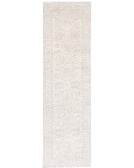 Serenity 2' 6" X 9' 5" Hand Knotted Wool Rug 2' 6" X 9' 5" (76 X 287) / Ivory / Wool
