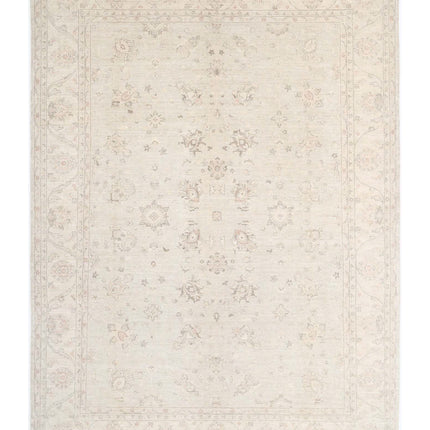 Serenity 9' 9" X 13' 5" Hand Knotted Wool Rug 9' 9" X 13' 5" (297 X 409) / Ivory / Wool