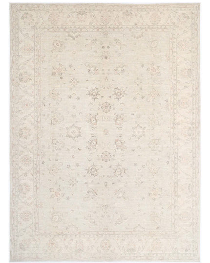 Serenity 9' 9" X 13' 5" Hand Knotted Wool Rug 9' 9" X 13' 5" (297 X 409) / Ivory / Wool