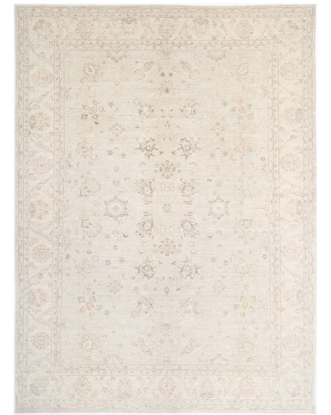 Serenity 9' 9" X 13' 5" Hand Knotted Wool Rug 9' 9" X 13' 5" (297 X 409) / Ivory / Wool