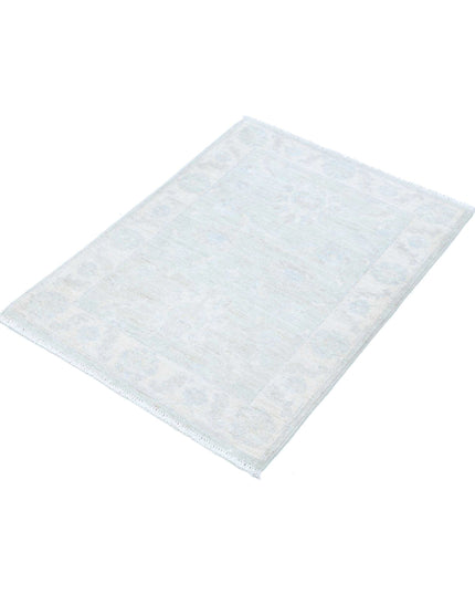 Serenity 2' 1" X 2' 11" Hand Knotted Wool Rug 2' 1" X 2' 11" (63 X 89) / Grey / Wool