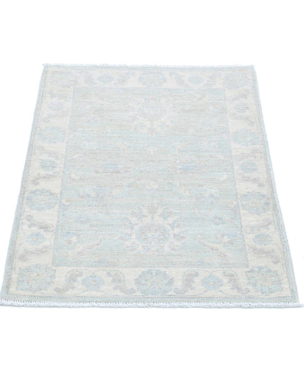 Serenity 2' 1" X 2' 11" Hand Knotted Wool Rug 2' 1" X 2' 11" (63 X 89) / Grey / Wool